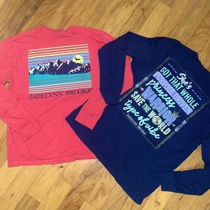 Jadelynn Brooke Long Sleeve T-Shirt Bundle size Medium